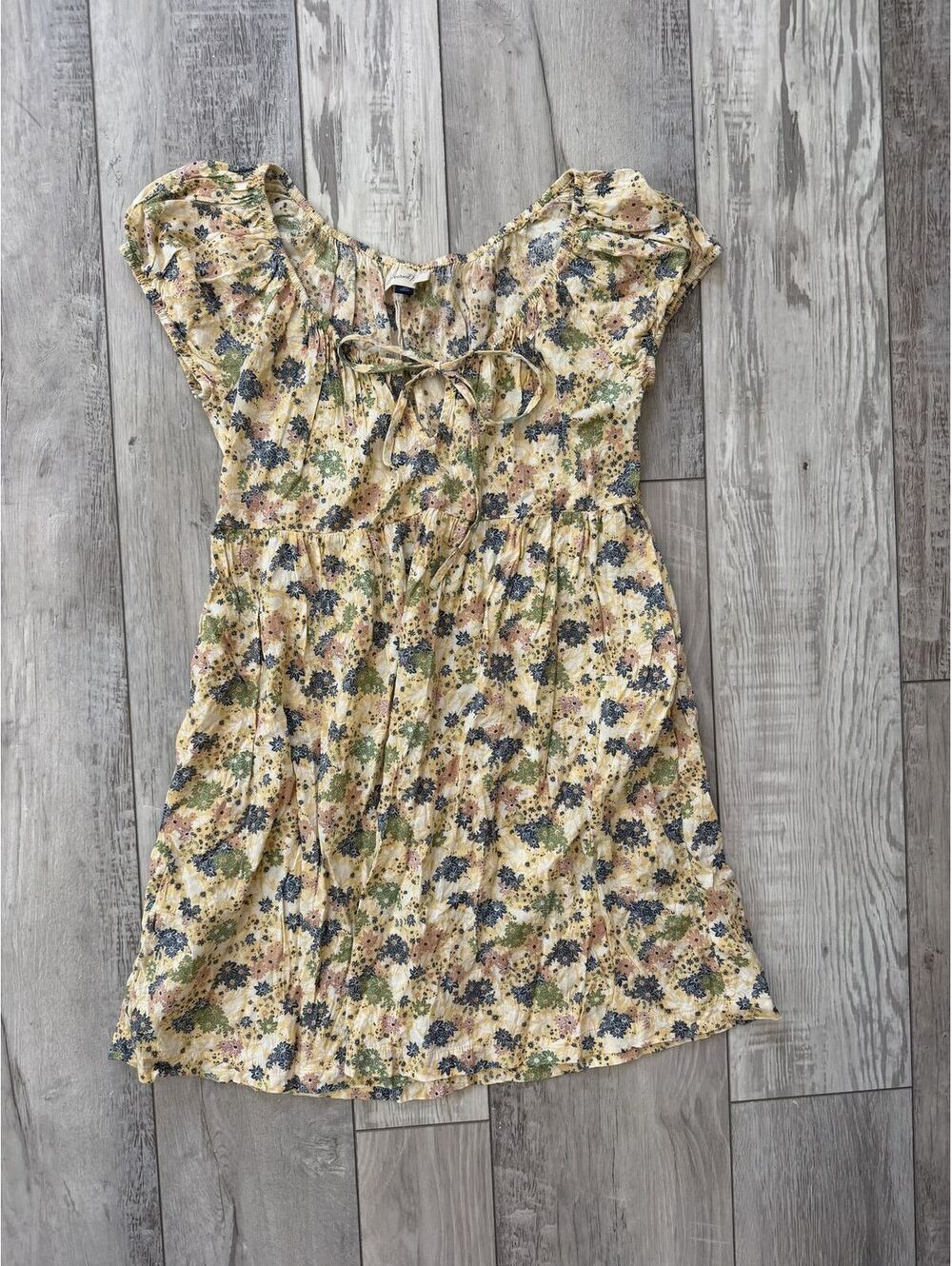 Universal Threads Dainty Cottage Fairy Core Puff Sleeve Cotton Mini Dress- xs